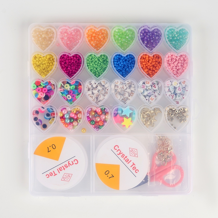 Украшение из бусин «Сердце» Украшение из бусин «Сердце»