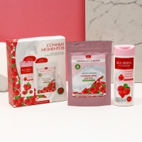 Подарочный набор косметики &laquo;Сочных моментов!&raquo;, гель для душа 250 мл и скраб для тела соляной 250 г, ЧИСТОЕ СЧАСТЬЕ