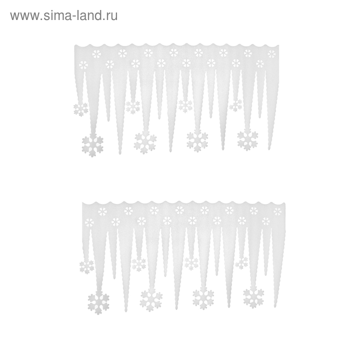Декор сосульки «Снежинки», набор 2 шт. Декор сосульки «Снежинки», набор 2 шт.