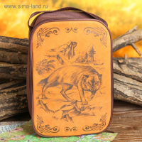 Набор &laquo;Волк&raquo;: термос 500 мл, кружка 200 мл, 2 шт., время сохранения тепла 24 ч