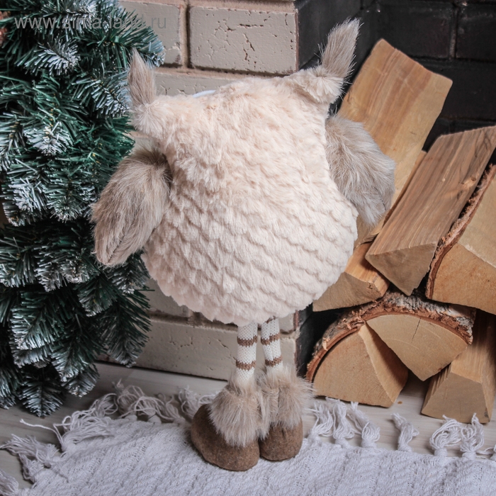 Кукла интерьерная "Сова с полосатыми ножками" 37 см