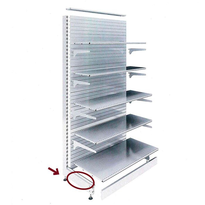 Опора для стеллажа, 50 см, цвет белый Опора для стеллажа, 50 см, цвет белый