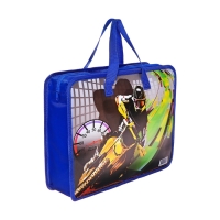 Папка с ручками пластиковая, А4, Мотоциклист Папка с ручками пластиковая, А4, Мотоциклист