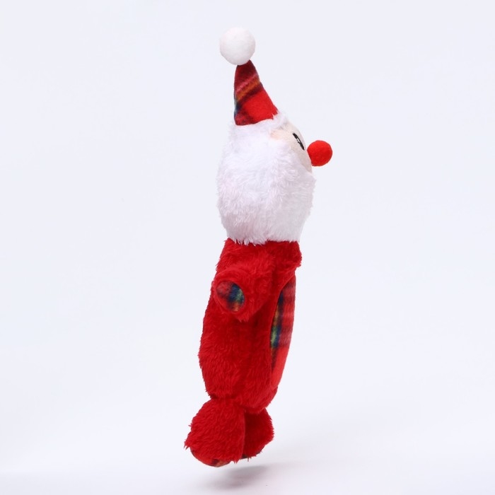 Игрушка мягкая для собак Игрушка мягкая для собак "Мороз" с пищалкой, 34 х 16 см