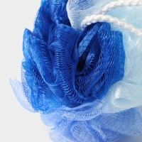 Мочалка для тела Доляна, 10&times;10&times;9 см, двухцветная, 40 гр, цвет МИКС