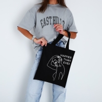 Шопер &laquo;Силуэт&raquo; блёстки, без молнии, без подклада, цвет чёрный