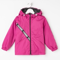 Ветровка детская, цвет малиновый, рост 110-116 см Ветровка детская, цвет малиновый, рост 110-116 см