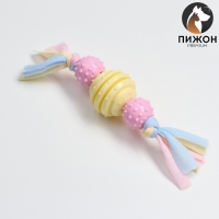 Игрушка жевательная Пижон Premium на верёвке, 3 элемента, термопластичная резина, микс Игрушка жевательная Пижон Premium на верёвке, 3 элемента, термопластичная резина, микс
