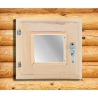 Окно, 30&times;30см, двойное стекло ЛИПА