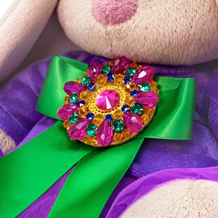 Мягкая игрушка «Зайка Ми Пурпурный александрит», 23 см Мягкая игрушка «Зайка Ми Пурпурный александрит», 23 см