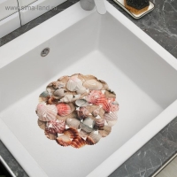 Решётка в раковину круглая Доляна &laquo;Ракушки&raquo;, 28&times;28 см