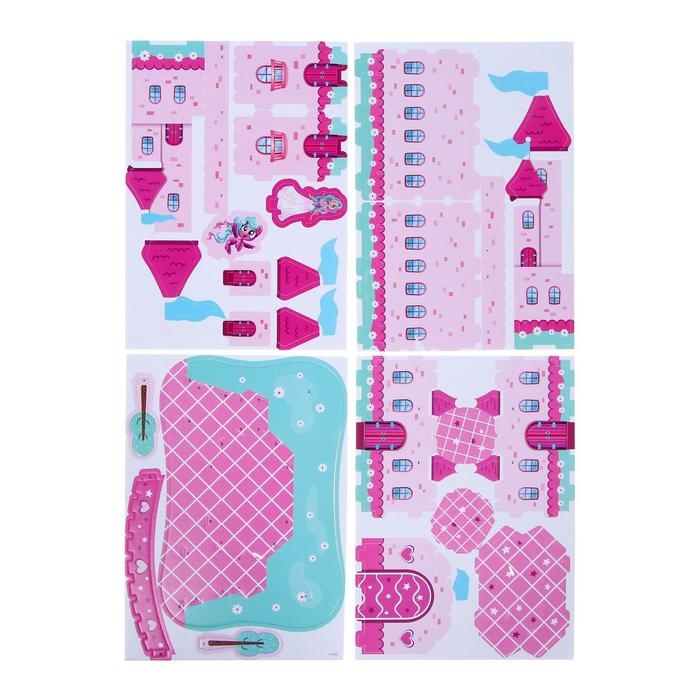 3D Конструктор из пенокартона «Волшебный замок», 21 деталь 3D Конструктор из пенокартона «Волшебный замок», 21 деталь