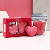 Подарочный набор косметики &laquo;Уведомление&raquo;, соль для ванны 150 г и бомбочка для ванны 80 г, ЧИСТОЕ СЧАСТЬЕ