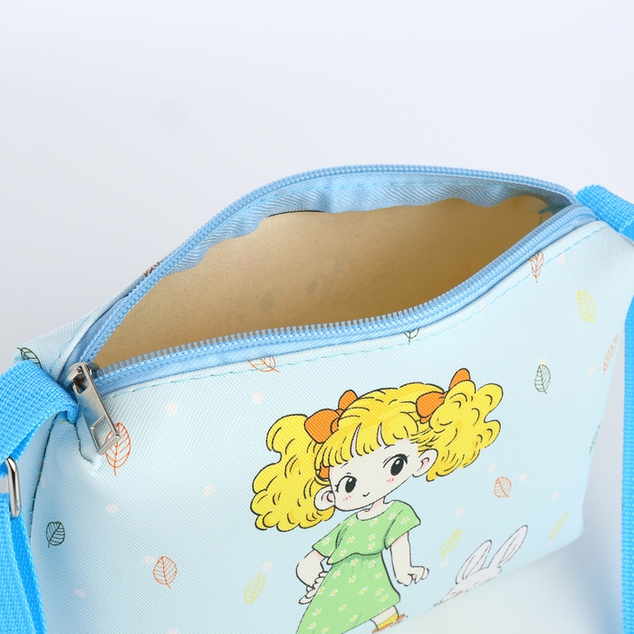 Сумка детская на молнии &laquo;Выбражулька&raquo;, цвет голубой