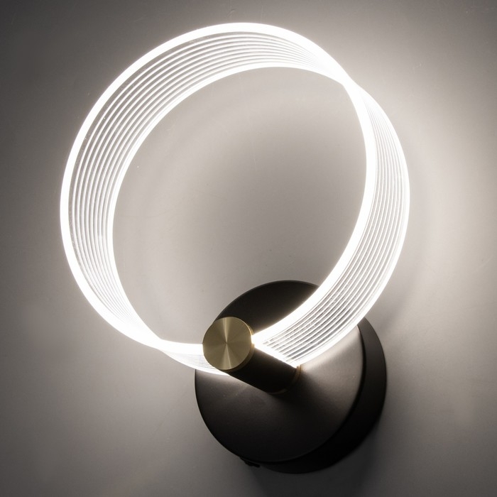 Бра Бра "Кворум" LED 8Вт 3000-6000К черный 25х20х6см