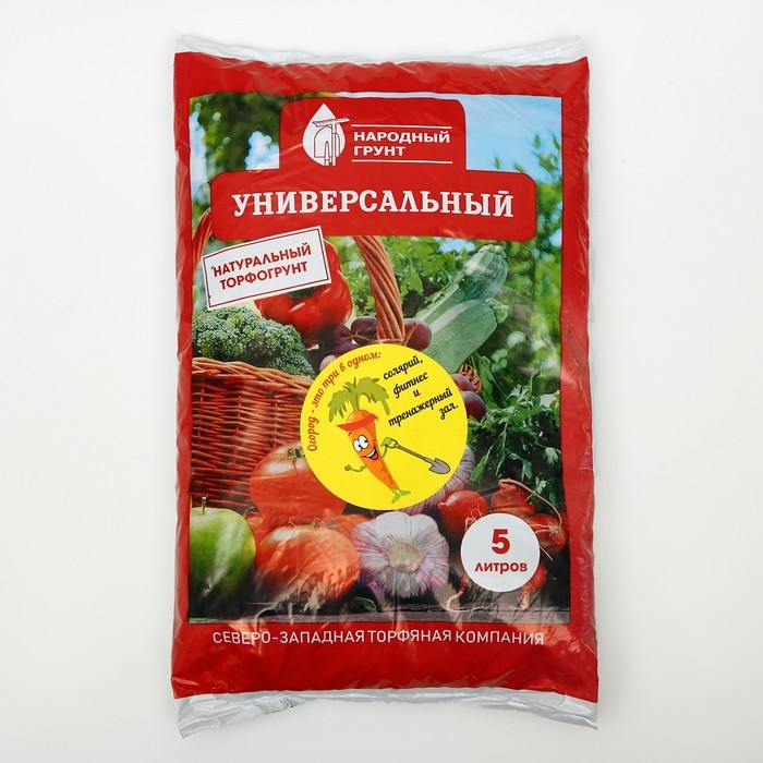 Грунт Универсальный Народный грунт, 5 л Грунт Универсальный Народный грунт, 5 л