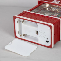 Светодиодная фигура &laquo;Дед Мороз и медведь&raquo; 14 &times; 24 &times; 8 см, пластик, батарейки ААх3 (не в комплекте), свечение тёплое белое