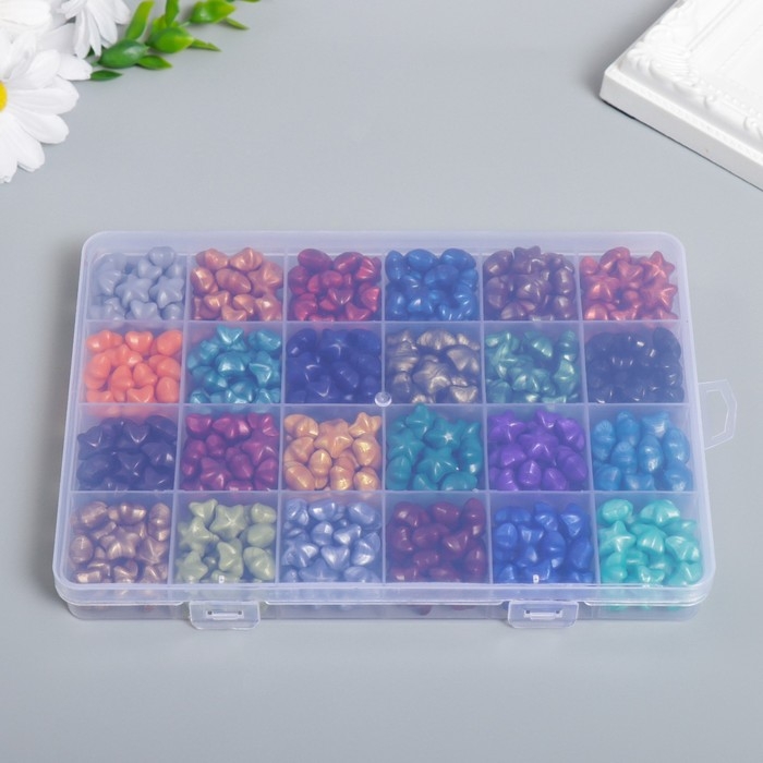 Набор сургуча Набор сургуча "Звёздочки" тёмные тона 24 цвета 19х13х2 см