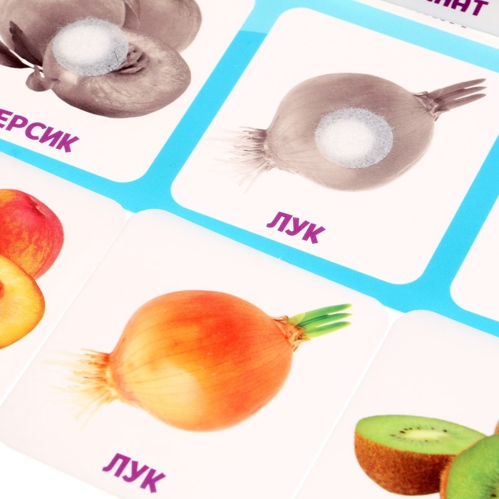 Развивающая игра на липучках «Фрукты и овощи», по методике Г. Домана Развивающая игра на липучках «Фрукты и овощи», по методике Г. Домана