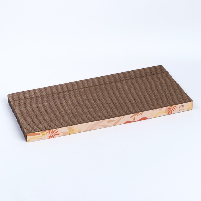 Когтеточка из картона с кошачьей мятой «Нежность», 45 см х 20 см х 3 см Когтеточка из картона с кошачьей мятой «Нежность», 45 см х 20 см х 3 см