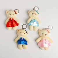 Мягкая игрушка &laquo;Мишка&raquo;, на брелоке, цвета МИКС