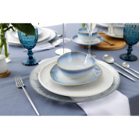 Блюдо фарфоровое для подачи Magistro &laquo;Пэвэти&raquo;, d=20,5 см, цвет голубой