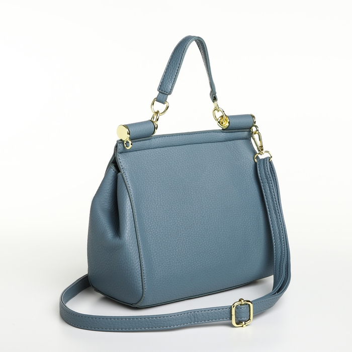 Сумка женская на магните TEXTURA, маленький размер, цвет серо-голубой
