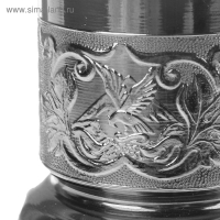 Подстаканник медный в наборе со стаканом