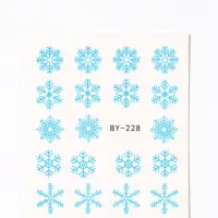 Слайдеры для ногтей &laquo;Снежинки&raquo;, голубые
