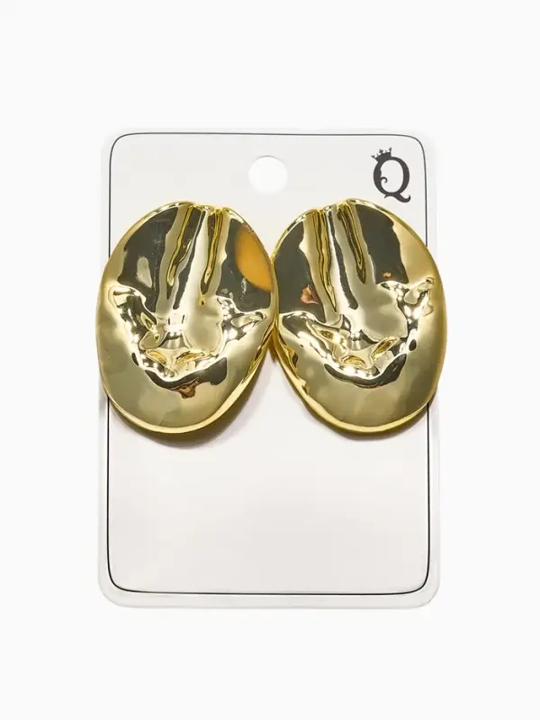 Серьги пластик &laquo;Зерно&raquo; кофейное, цвет золото