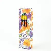 Ручка пластик пиши-стирай с колпачком "С 8 Марта!", синяя паста, гелевая 0,5 мм