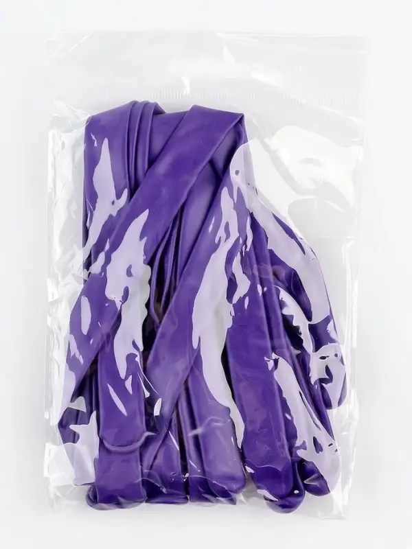 Воздушные шары для моделирования 125 см, d=7.5 см, 10 шт., лавандовые