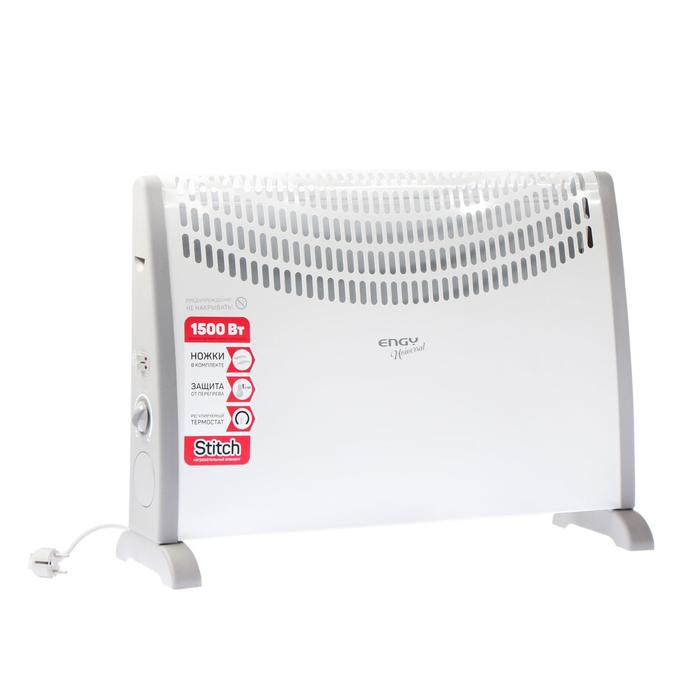 Обогреватель ENGY EN-1500 Universal, конвекторный, 1500 Вт, 15 м&sup2;, белый