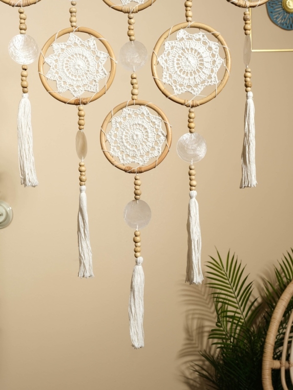 Ловец снов "Мечты" текстиль, ротанг 50х2х100 см