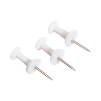 Кнопки силовые белые 130 штук в банке, TOP Calligrata Кнопки силовые белые 130 штук в банке, TOP Calligrata