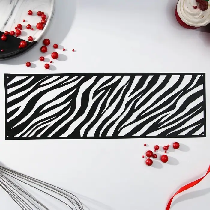 Трафарет для торта &laquo;Зебра&raquo;, 32&times;10 см