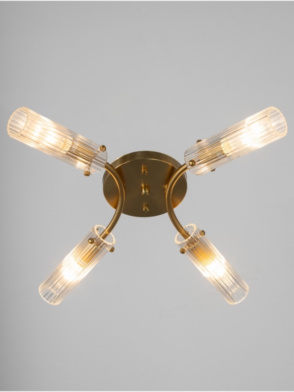 Люстра "Рико" 4х40Вт Е27 бронза 46х40х18см