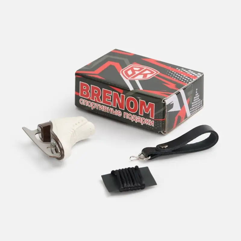 Брелок &laquo;Фигурный конек&raquo;, белый