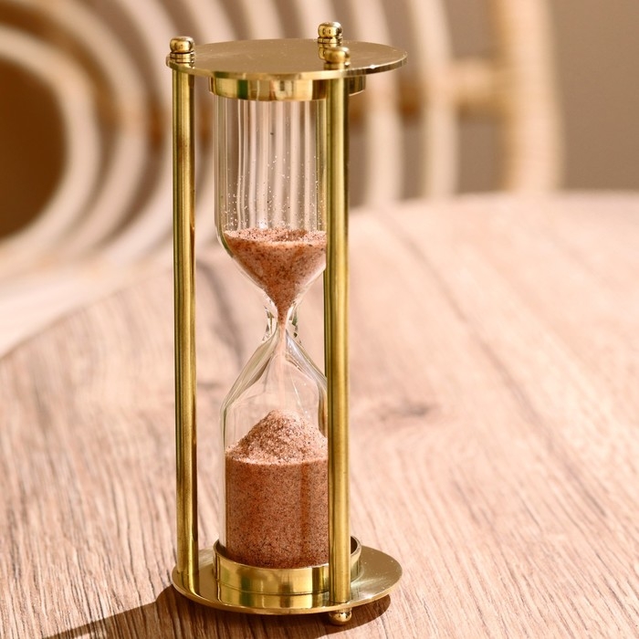 Песочные часы 12 см, латунь (1 мин 50 сек) Песочные часы 12 см, латунь (1 мин 50 сек)