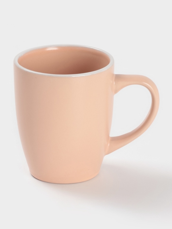 Кружка Доляна "Кремовое облако" 340мл 13х8,5х10,5, цвет кремовый