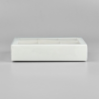 Коробка под 6 конфет с ячейками «Белая», 10 х 14.5 х 3 см Коробка под 6 конфет с ячейками «Белая», 10 х 14.5 х 3 см