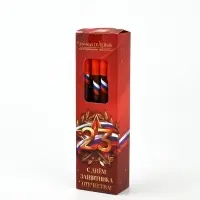 Ручка пластик пиши-стирай с колпачком "С Днём Защитника Отечества", синяя паста, 0,5 мм