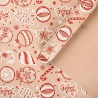 Набор упаковочной бумаги &laquo;Новогодняя&raquo;, 4 листа, 70 &times; 100 см