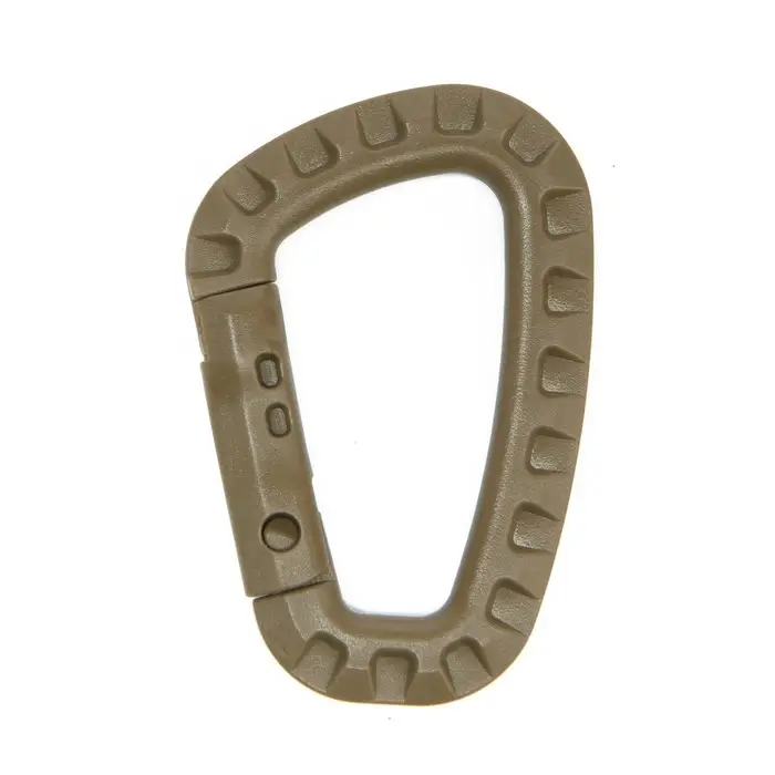 Карабин тактический D-образный ТУНДРА, 84х56х7 мм, цвет хаки