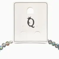 Чокер из бисера &laquo;Хрусталь&raquo; бензиновый в серебре, 37 см + 5 см доп, цепочка