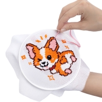 Набор для творчества. Вышивка "Корги-улыбашка" (с пяльцами) 05618 Набор для творчества. Вышивка "Корги-улыбашка" (с пяльцами) 05618