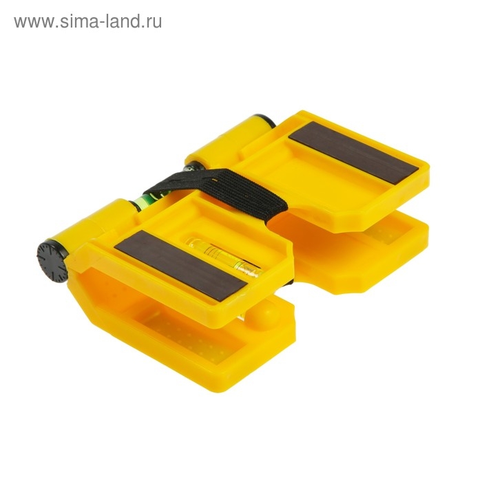 Уровень угловой магнитный ТУНДРА, складной, 3 глазка