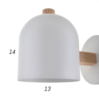 Бра 1668/1WT E27 40Вт белый 18х13х16 см