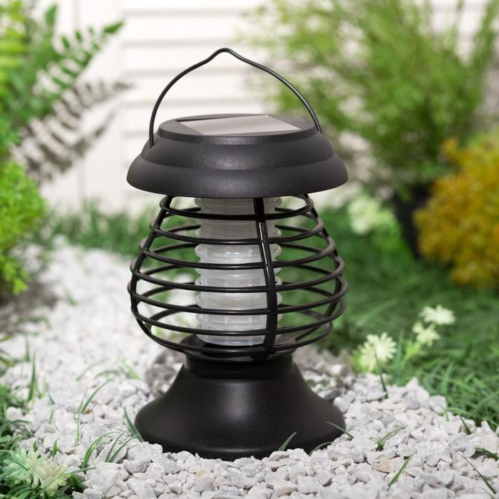 Садовый светильник Uniel на солнечной батарее &laquo;Факел&raquo;, 12 &times; 30 &times; 12 см, эффект пламени