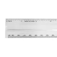 Линейка с держателем 30 см, прозрачная